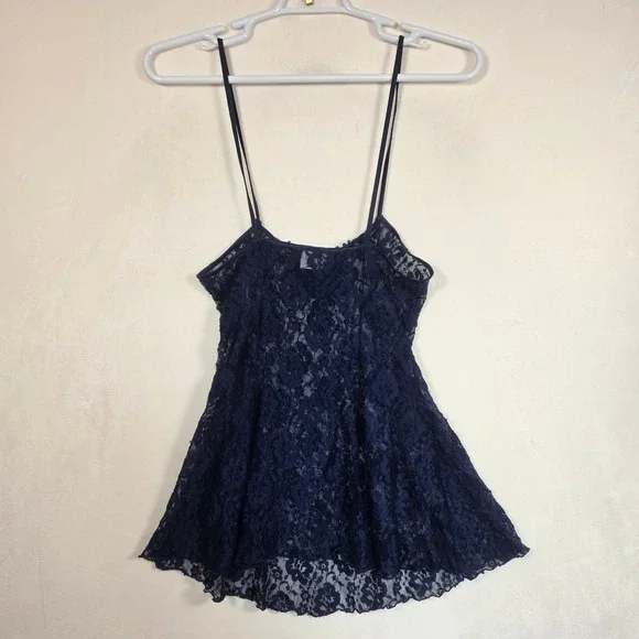Fredericks of hollywood Babydoll Lingerie Womens M Navy - Picture 16 of 16